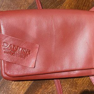 Danier red leather crossbody